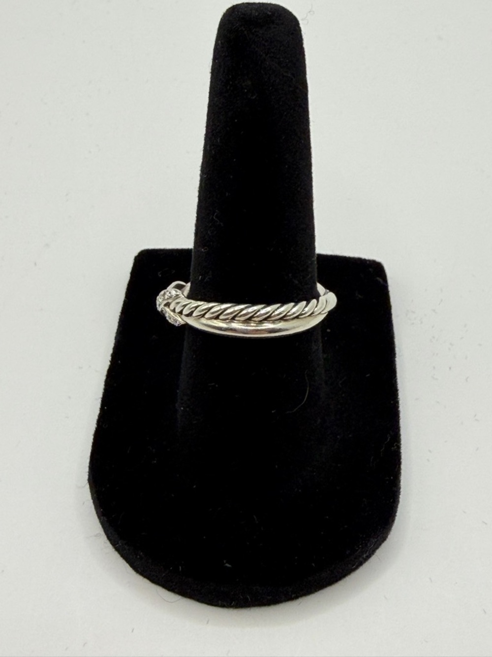 David Yurman Petite Diamond X Ring - Picture 8 of 11